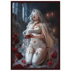Isabel - Blood Shrine Maiden - MTG Size - 100 Textured Matte Card Sleeves - Image 1
