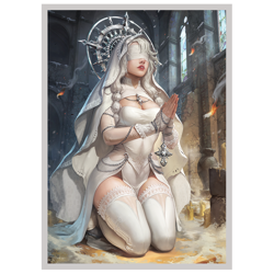 Theresa - Ash Shrine Maiden - MTG Size - 100 Textured Matte Card Sleeves - Image 1