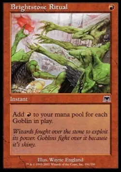 1x BRIGHTSTONE RITUAL - Goblin - Onslaught - MTG - Magic the Gathering - Image 1