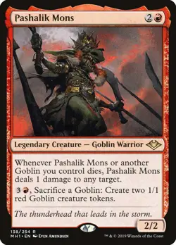 1x PASHALIK MONS - Goblin - Modern horizons/Dominaria MTG - Magic the Gathering - Image 1