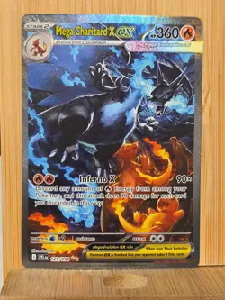 Pokemon Mega Charizard X EX 125/094 SIR English Phantasmal Flames NM Pack Fresh - Image 1
