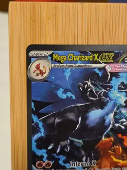 Pokemon Mega Charizard X EX 125/094 SIR English Phantasmal Flames NM Pack Fresh - Image 3