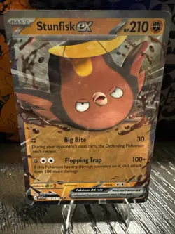 Pokemon TCG Stunfisk EX 114/217 Ascended Heroes Double Rare - Image 1