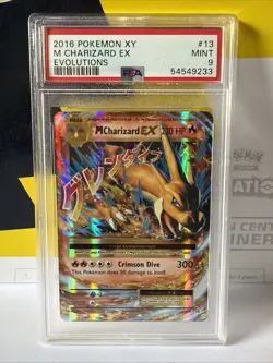 Pokemon TCG XY Evolutions Holo Ultra Rare Mega M Charizard EX 13/108 PSA 9 - Image 1