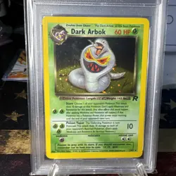 Pokemon 2000 Dark Arbok 2/82 Team Rocket Holo PSA 7 - Image 2
