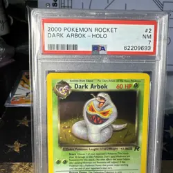 Pokemon 2000 Dark Arbok 2/82 Team Rocket Holo PSA 7 - Image 3