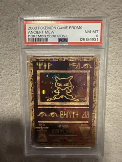 2000 Pokemon Movie Promo Ancient Mew PSA 8 *Double SWIRL* - Image 4