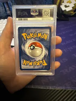 MINT 2000 Pokemon Team 🚀Rocket Dark Dragonite Holo #5 PSA 9 W/ HUGE Swirl! - Image 2
