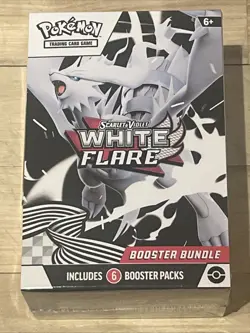 Pokemon TCG: Scarlet & Violet White Flare Booster Bundle 6 Packs Factory Sealed - Image 1