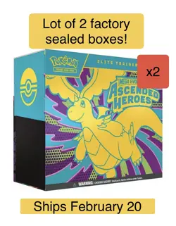 🔥 Lot of 2! Pokemon Ascended Heroes ETB Elite Trainer Box PRESALE - Image 1