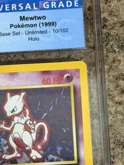 CGC 7.5 Near Mint+ Mewtwo Base Set (1999) 10/102 Holo Pokemon TCG Rare Graded - Image 2
