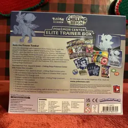 POKEMON CENTER CHILLING REIGN ETB Ice Rider Calyrex - TCG New & Sealed - Image 3