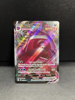 Pokemon TCG Gengar Vmax 157/264 SWSH08 Ultra Rare: Fusion Strike Holofoil - Image 3