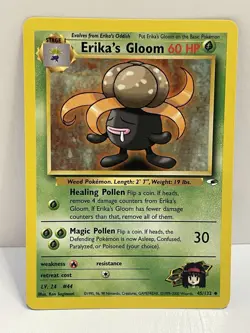 Pokemon WOTC TCG Vintage Erika's Gloom 045/132 Gym Heroes Regular - Image 1