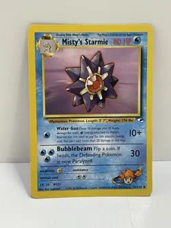Pokemon WOTC TCG Vintage Misty's Starmie 056/132 Gym Heroes Regular LP - Image 1