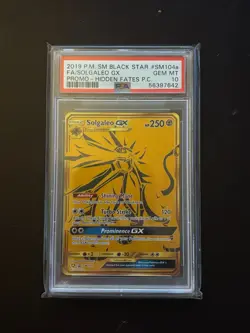 PSA 10 Pokemon Black Star Promo Holo Solgaleo GX SM104a GEM MINT Condition - Image 1