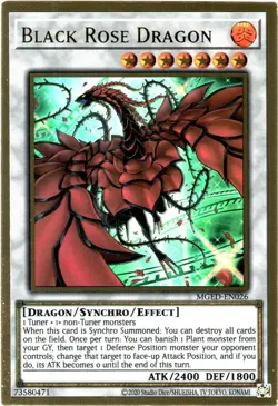 Black Rose Dragon ALT ART - MGED-EN026 - Premium Gold Rare - Yugioh - Image 1