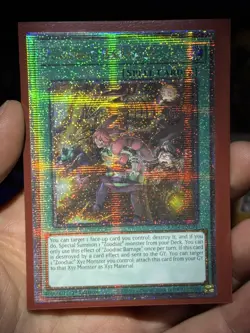 Yugioh Zoodiac Barrage RA04-EN091 Quarter Century Secret Rare NM - Image 1