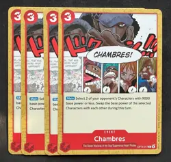 One Piece Chambres OP14-017 Playset (x4) - The Azure Sea's Seven Warlords - Image 1