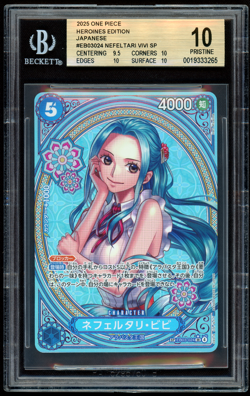 BGS 10 Pristine - Nefeltari Vivi EB03-024 SP One Piece Heroines Edition Japanese - Image 1