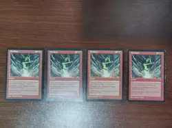 4x Fireblast - MTG Visions - Regular - HP to LP - Playset - Image 1