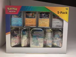 Pokemon TCG Scarlet & Violet Paldea Friends Mini Tin 5-Pack New Sealed! - Image 1