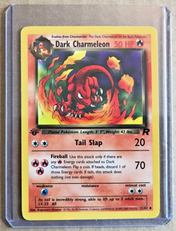 Pokemon Team Rocket 1st Ed Dark Charmeleon 32/82 Uncommon NMM Unplayed WOTC 2000 - Image 2