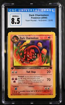 Pokemon Dark Charmeleon Team Rocket - 1st Ed. 32/82 CGC Nm/mint+ 8.5 - Image 1