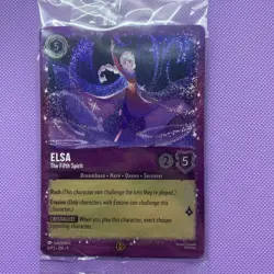 Elsa The Fifth Spirit Disney Lorcana Gift Box Promo Glitter Sealed NM - Image 2