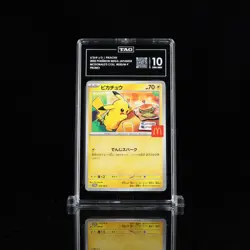 2025 Pokemon Mega Japanese McDonald's Collection Promo Pikachu TAG 10 (951) - Image 1