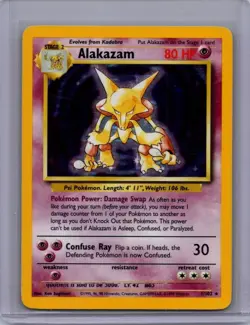 Pokemon Base Set #001/102 Alakazam Lightly played - Image 1