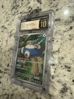 CGC Pristine 10 Snorlax Art Rare 181/165 Pokemon Japanese Scarlet & Violet 151 - Image 2