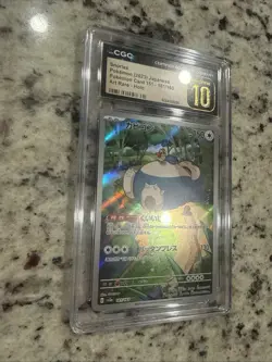 CGC Pristine 10 Snorlax Art Rare 181/165 Pokemon Japanese Scarlet & Violet 151 - Image 3