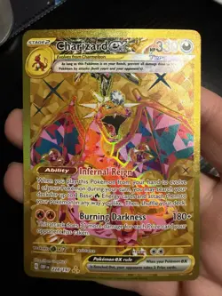 Pokemon Charizard ex Obsidian Flames 228/197 Gold Hyper Rare TCG NM - Image 1