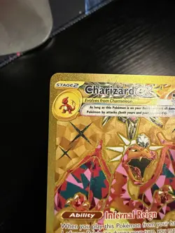 Pokemon Charizard ex Obsidian Flames 228/197 Gold Hyper Rare TCG NM - Image 2