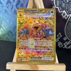Charizard EX 228/197 Pokemon TCG S&V Obsidian Flames Hyper Rare Gold English - Image 1