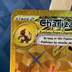 Charizard EX 228/197 Pokemon TCG S&V Obsidian Flames Hyper Rare Gold English - Image 2