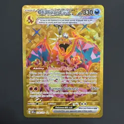 Pokemon Charizard ex Obsidian Flames 228/197 Gold Hyper Rare TCG - Image 1