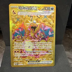 Pokemon Charizard ex Obsidian Flames 228/197 Gold Hyper Rare TCG - Image 1