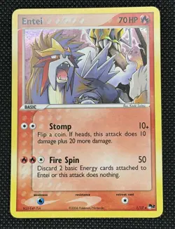 Entei 1/17 Holo - POP Series 2 - Pokemon Card - NM - Image 1