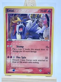 Pokemon TCG Entei POP Series Promos 2 1 Holo 1/17 Rare 2006 - Image 1
