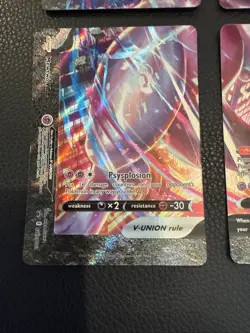 Mewtwo V-Union Set - Pokemon Sword & Shield Promo Holo Card NM - A - Image 5