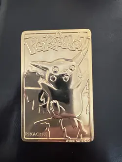 PokemonT Special Edition 23 karat Gold-Plated Trading Card #25 PIKACHU - Image 1