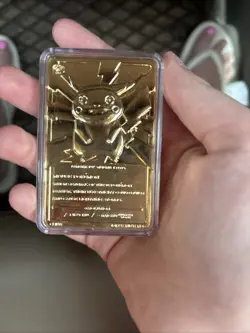 PokemonT Special Edition 23 karat Gold-Plated Trading Card #25 PIKACHU - Image 2