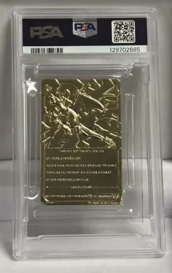 CHARIZARD 23K GOLD PLATED CARD PSA 7 NM NEAR MINT 1999 BURGER KING POKEMON - Image 2
