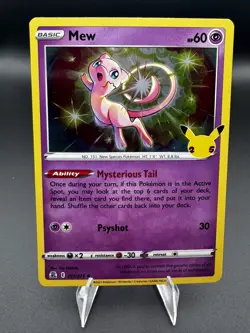 Pokemon Celebrations Set! Mew 011/025 Holo Rare Card! NM - Image 1