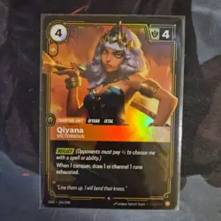 FOIL Riftbound Qiyana Card OGN 155/298 English League of Legends - Image 1