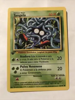 Tangela 1st Edition Base Set Spanish Common NM 66/102 Card - Image 1