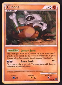 Cubone 60/102 - Pokemon Triumphant Common Card - Image 1