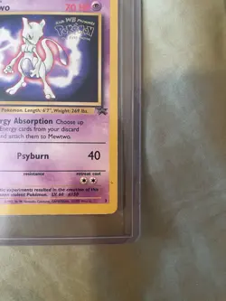 Pokemon TCG Mewtwo the First Movie Promo Card, Black Star Promo-LP - Image 4